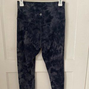 Lululemon Align High-Rise 28" - Diamond Dye Pitch Grey Graphite Grey - Size 8